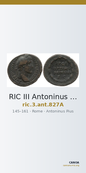 RIC III Antoninus Pius 827A — CANOA