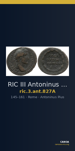 RIC III Antoninus Pius 827A — CANOA
