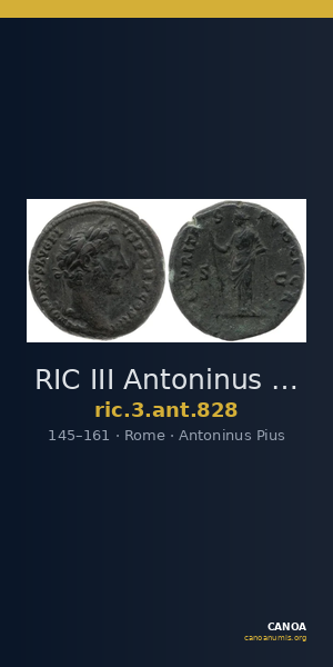 RIC III Antoninus Pius 828 — CANOA