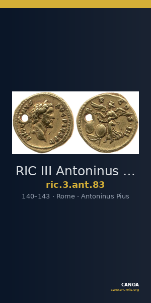 RIC III Antoninus Pius 83 — CANOA