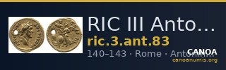 RIC III Antoninus Pius 83 — CANOA