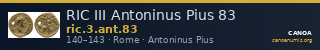 RIC III Antoninus Pius 83 — CANOA