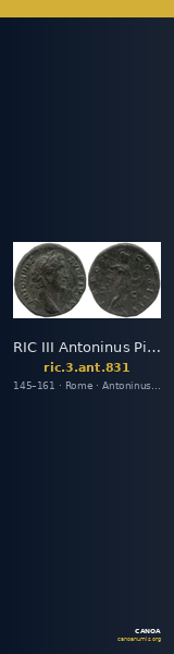 RIC III Antoninus Pius 831 — CANOA