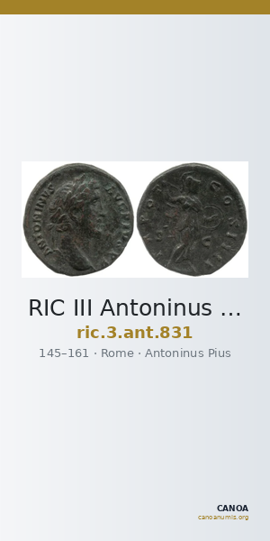 RIC III Antoninus Pius 831 — CANOA