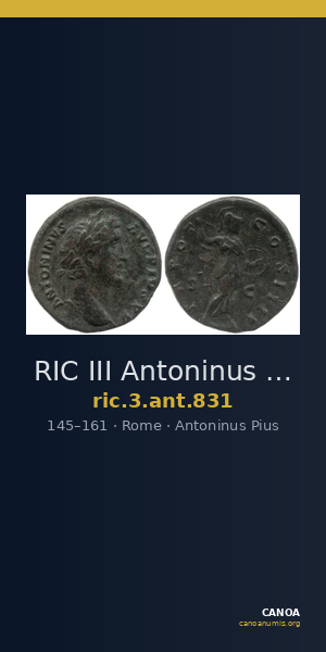 RIC III Antoninus Pius 831 — CANOA