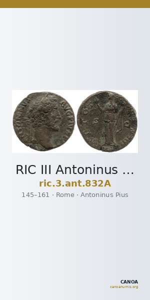 RIC III Antoninus Pius 832A — CANOA
