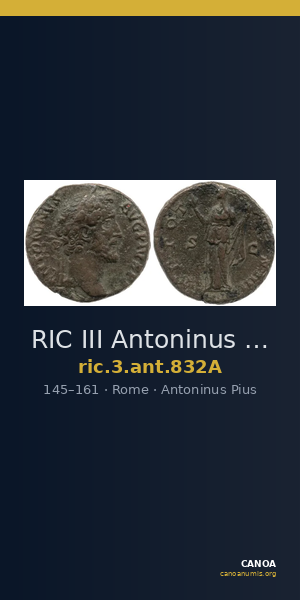 RIC III Antoninus Pius 832A — CANOA