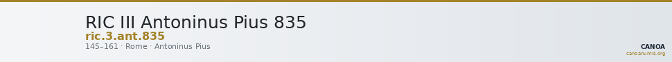 RIC III Antoninus Pius 835 — CANOA
