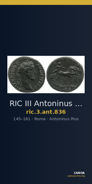 RIC III Antoninus Pius 836 — CANOA