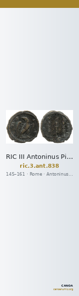 RIC III Antoninus Pius 838 — CANOA