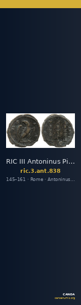RIC III Antoninus Pius 838 — CANOA