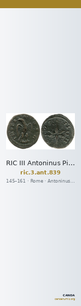 RIC III Antoninus Pius 839 — CANOA