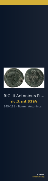 RIC III Antoninus Pius 839A — CANOA