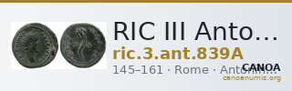RIC III Antoninus Pius 839A — CANOA