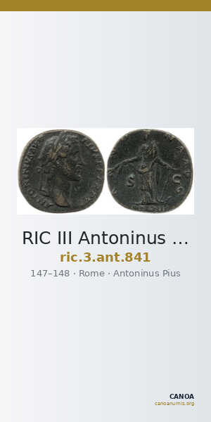 RIC III Antoninus Pius 841 — CANOA