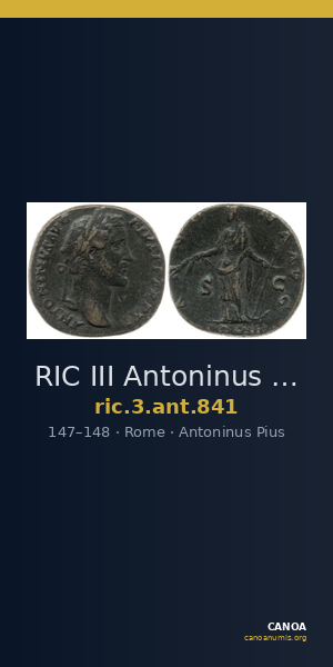 RIC III Antoninus Pius 841 — CANOA