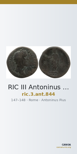 RIC III Antoninus Pius 844 — CANOA