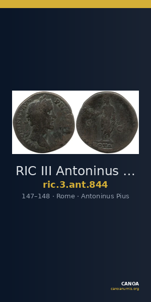 RIC III Antoninus Pius 844 — CANOA