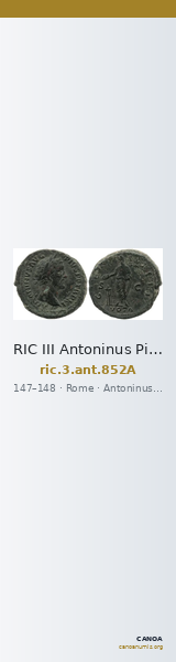 RIC III Antoninus Pius 852A — CANOA