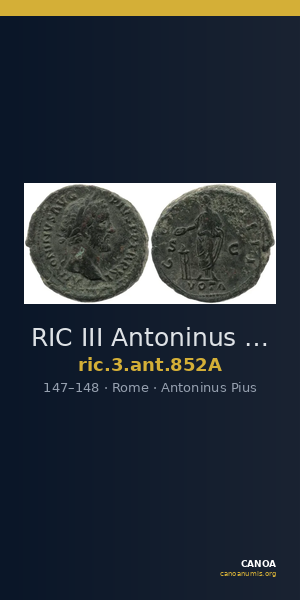 RIC III Antoninus Pius 852A — CANOA