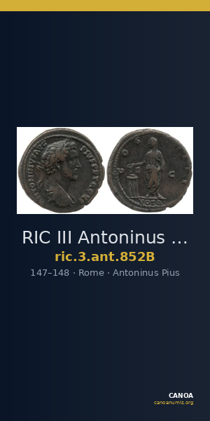 RIC III Antoninus Pius 852B — CANOA