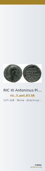RIC III Antoninus Pius 853A — CANOA