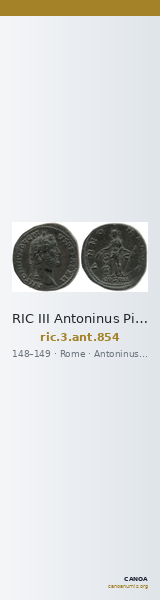 RIC III Antoninus Pius 854 — CANOA