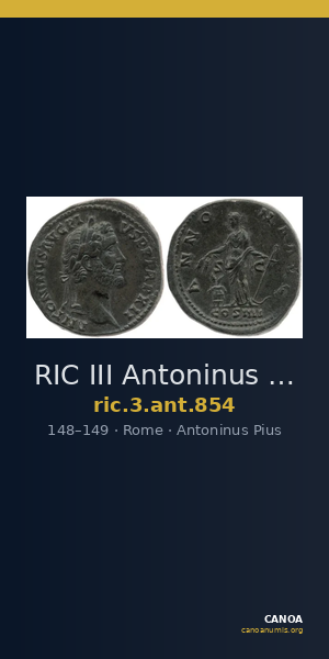 RIC III Antoninus Pius 854 — CANOA