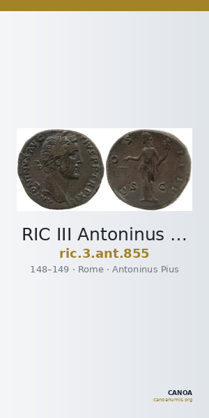 RIC III Antoninus Pius 855 — CANOA
