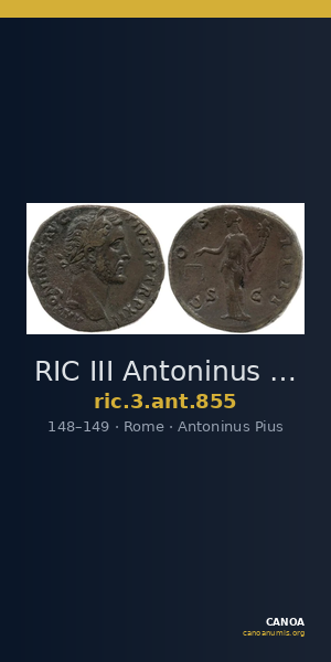 RIC III Antoninus Pius 855 — CANOA