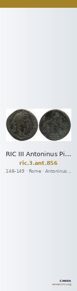 RIC III Antoninus Pius 856 — CANOA