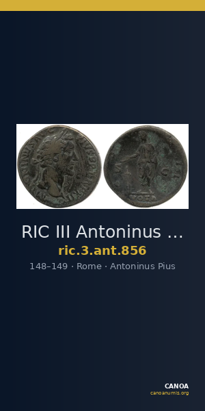 RIC III Antoninus Pius 856 — CANOA