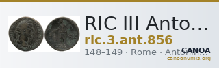 RIC III Antoninus Pius 856 — CANOA