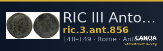 RIC III Antoninus Pius 856 — CANOA
