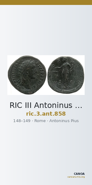 RIC III Antoninus Pius 858 — CANOA