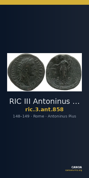 RIC III Antoninus Pius 858 — CANOA