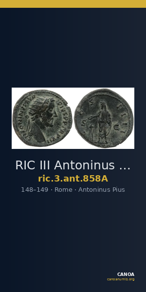 RIC III Antoninus Pius 858A — CANOA