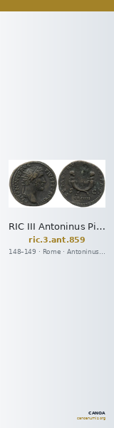 RIC III Antoninus Pius 859 — CANOA