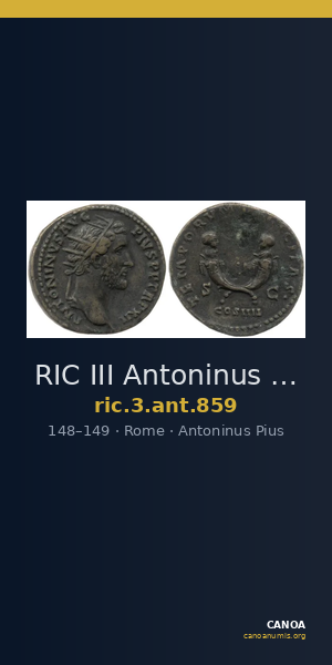 RIC III Antoninus Pius 859 — CANOA