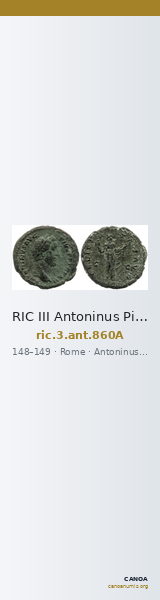 RIC III Antoninus Pius 860A — CANOA