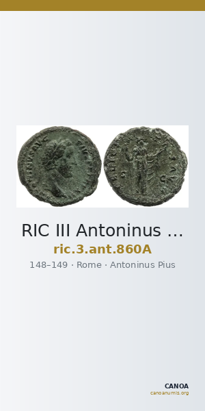 RIC III Antoninus Pius 860A — CANOA