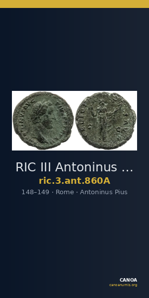 RIC III Antoninus Pius 860A — CANOA