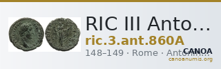 RIC III Antoninus Pius 860A — CANOA