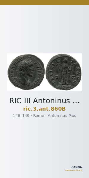 RIC III Antoninus Pius 860B — CANOA