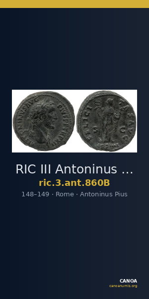 RIC III Antoninus Pius 860B — CANOA