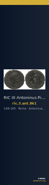 RIC III Antoninus Pius 861 — CANOA