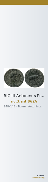 RIC III Antoninus Pius 862A — CANOA