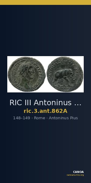 RIC III Antoninus Pius 862A — CANOA