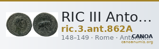 RIC III Antoninus Pius 862A — CANOA