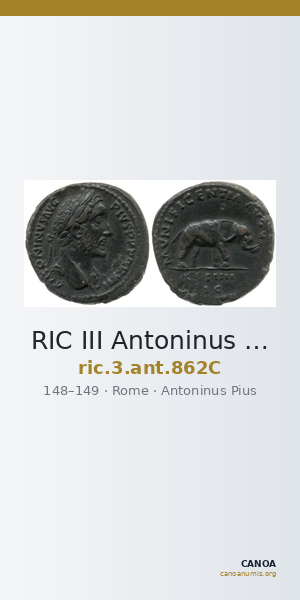 RIC III Antoninus Pius 862C — CANOA